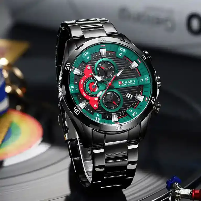 Pánske hodinky CURREN 8402- CHRONOGRAF (zc029b) + krabička