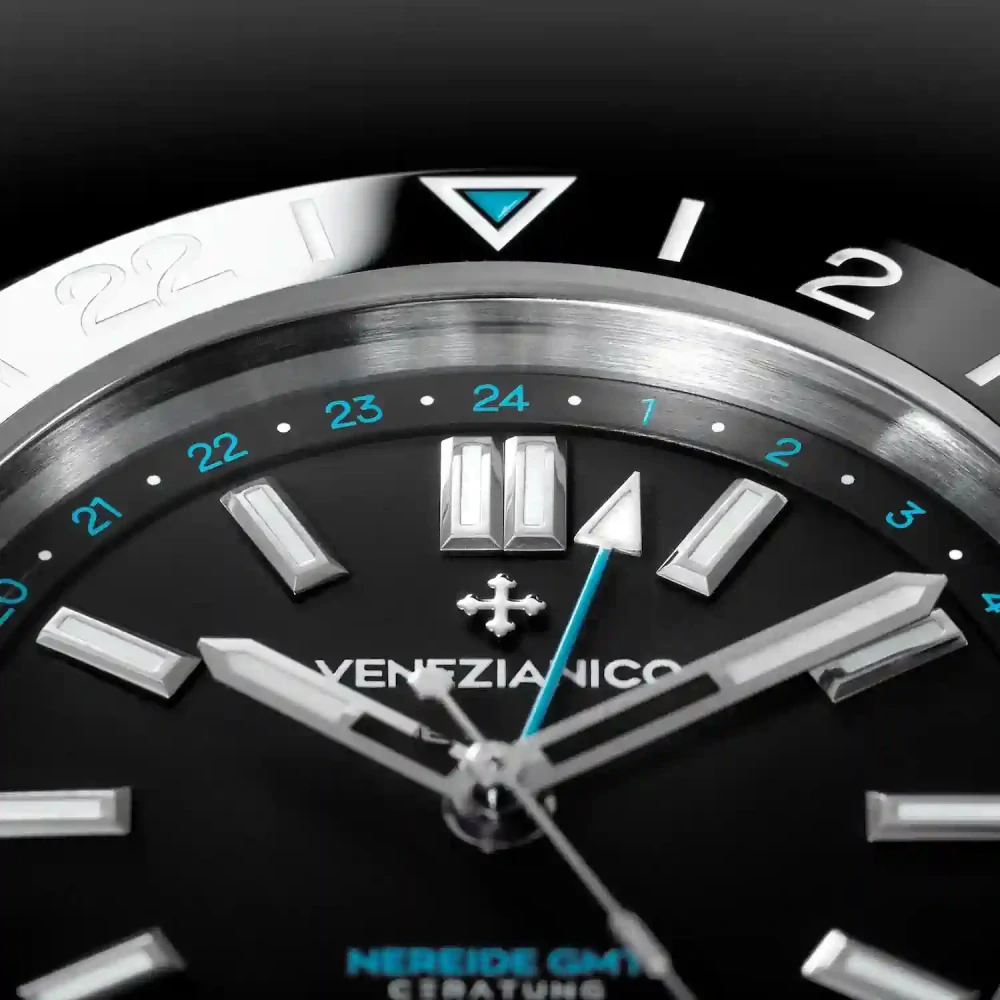 Pánske automatické hodinky VENEZIANICO NEREIDE GMT CERATUNG™ - 4821501C + krabička