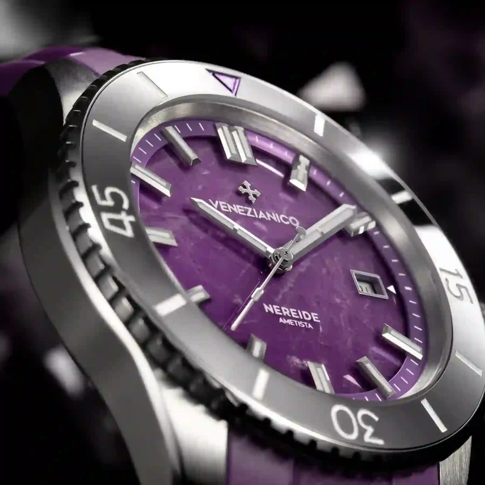 Pánske automatické hodinky VENEZIANICO NEREIDE AMETISTA - 4521545 + krabička