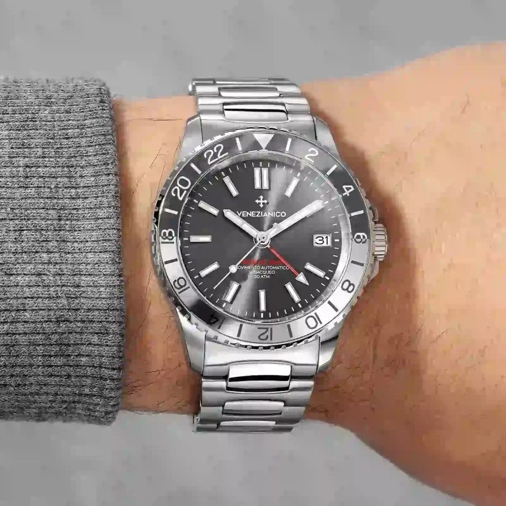 Pánske automatické hodinky VENEZIANICO NEREIDE GMT - 3521501C + krabička