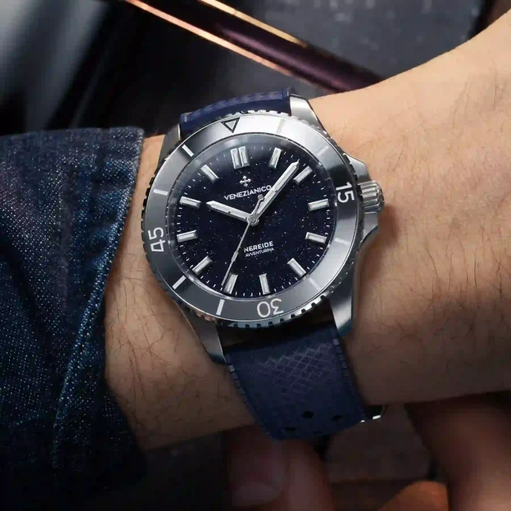 Pánske automatické hodinky VENEZIANICO NEREIDE AVVENTURINA 39 - 3121551 + krabička