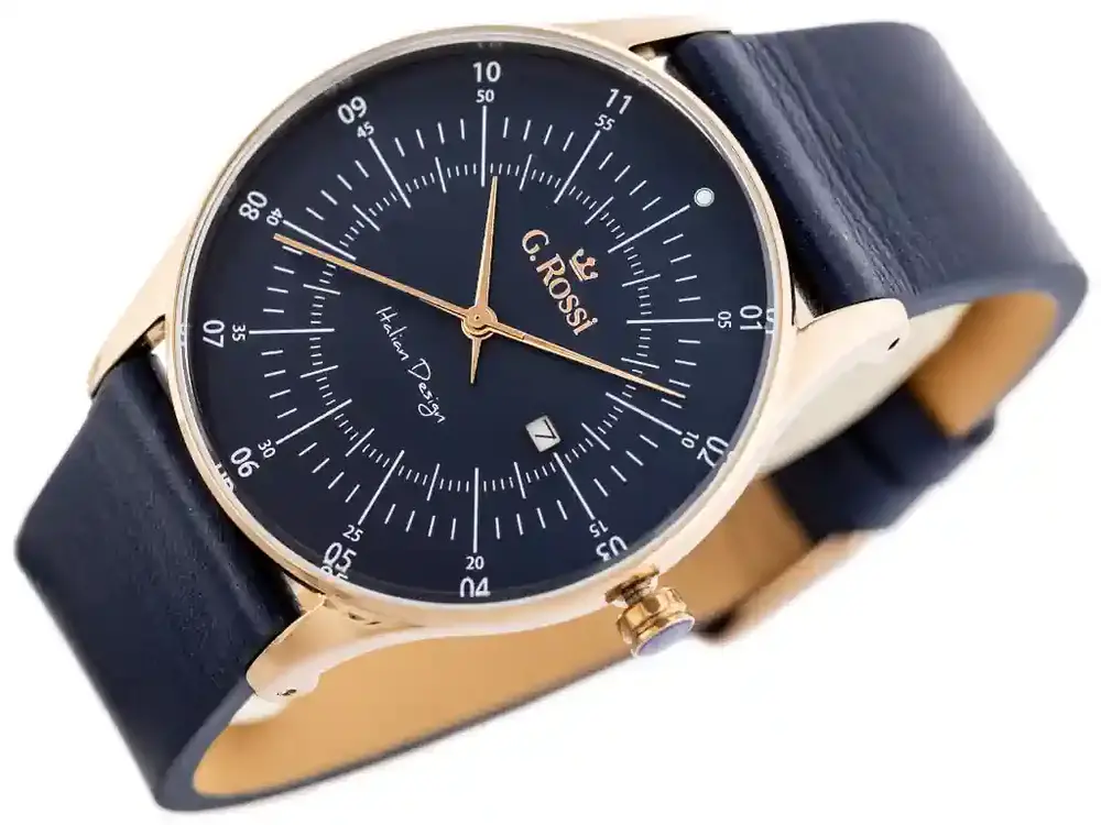 Pánske hodinky GINO ROSSI - 7028A4-6F3 (zg339d) + krabička