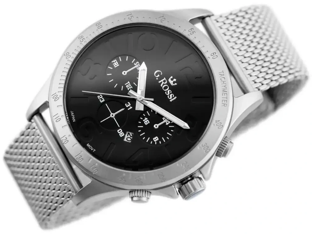 Pánske hodinky GINO ROSSI - 11520B (zg202b) + krabička