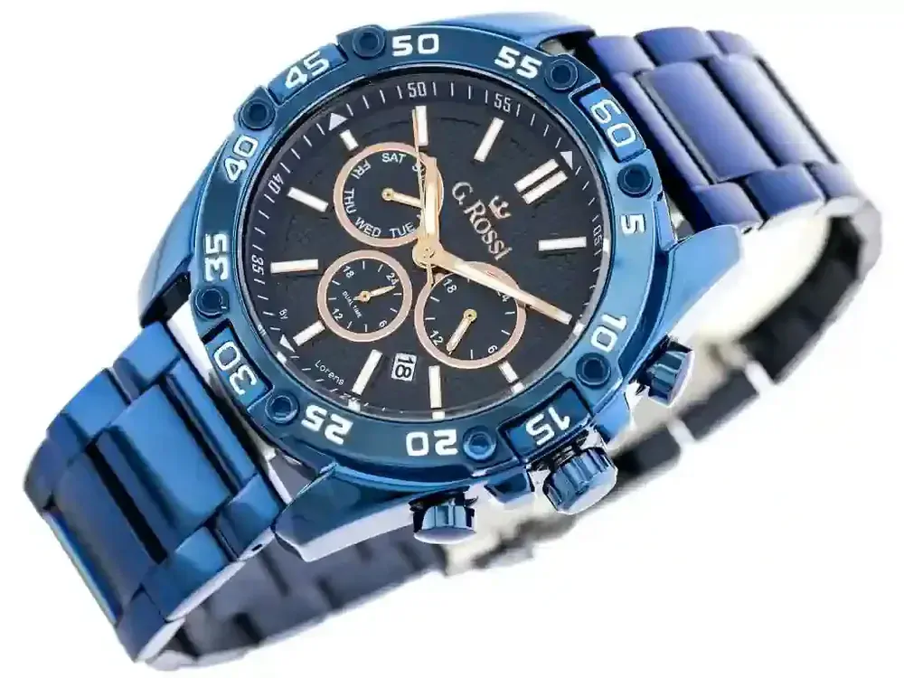 Pánske hodinky GINO ROSSI - E8754B2-6F3 EXCLUSIVE (zg299d) + krabička