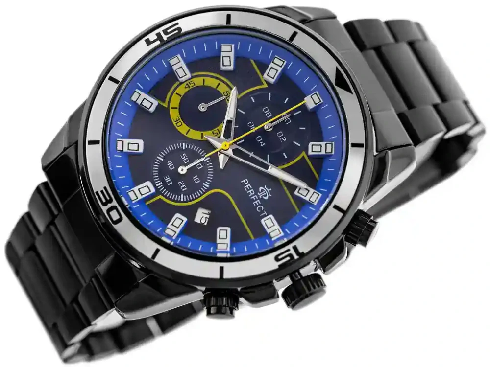 Pánske hodinky PERFECT CH02M - CHRONOGRAF (zp356f) + krabička