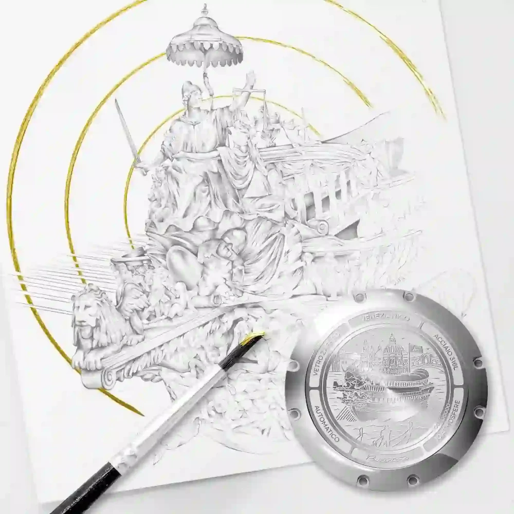 Pánske automatické hodinky VENEZIANICO BUCINTORO 42 - 8221511C + krabička