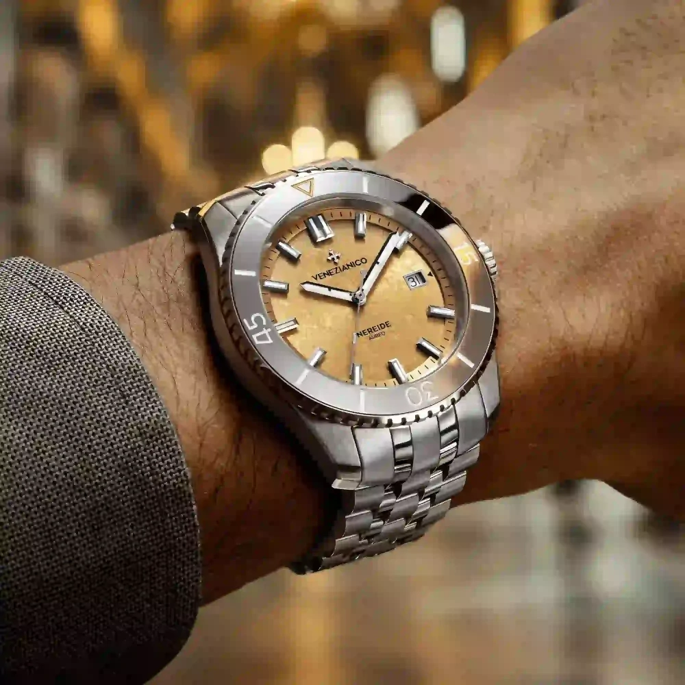 Pánske automatické hodinky VENEZIANICO NEREIDE AUREO 42 - 4521590S + krabička