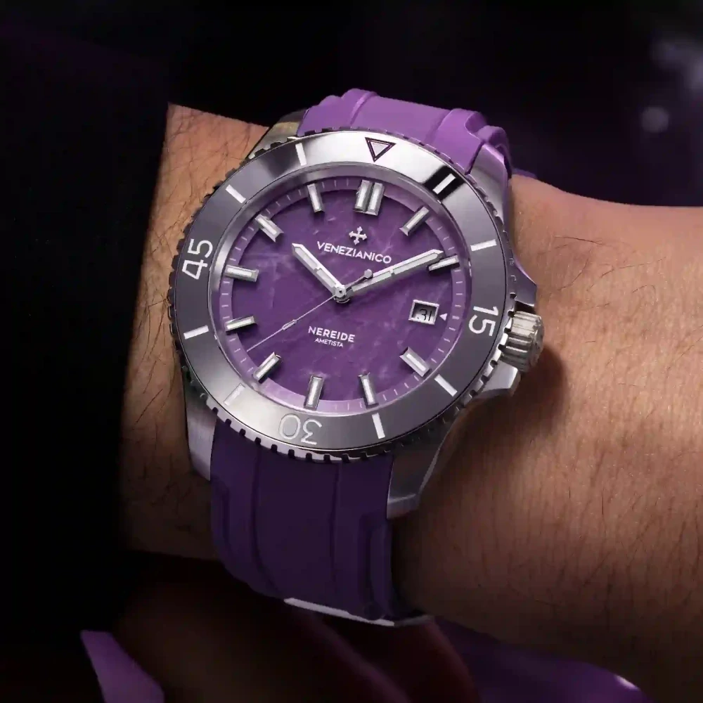 Pánske automatické hodinky VENEZIANICO NEREIDE AMETISTA - 4521545 + krabička