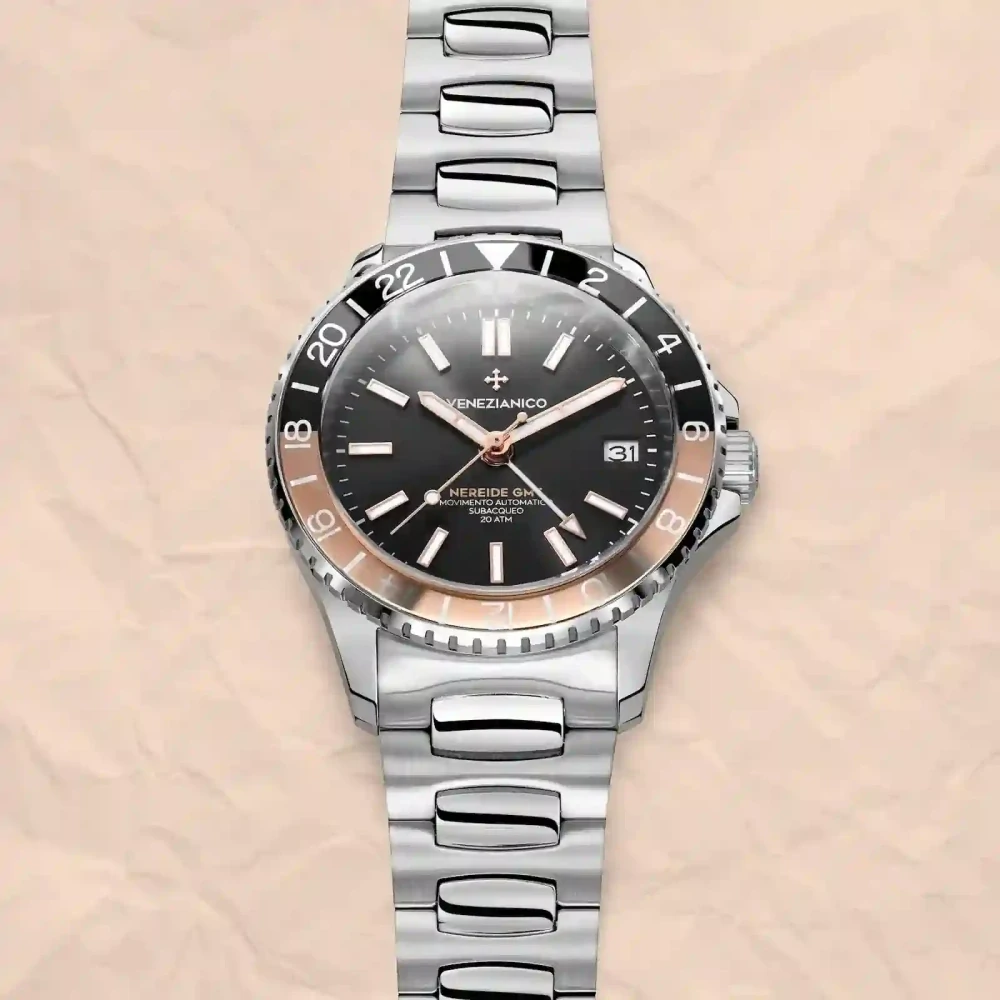 Pánske automatické hodinky VENEZIANICO NEREIDE GMT - 3521504C + krabička