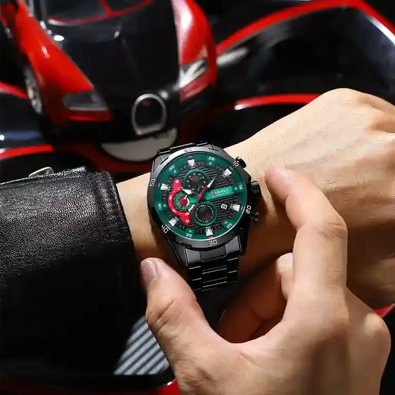 Pánske hodinky CURREN 8402- CHRONOGRAF (zc029b) + krabička