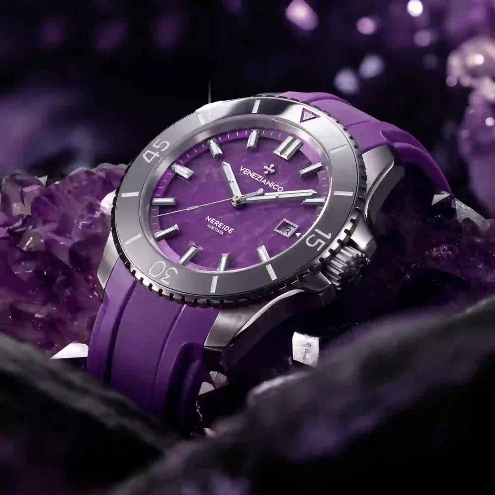 Pánske automatické hodinky VENEZIANICO NEREIDE AMETISTA - 4521545 + krabička