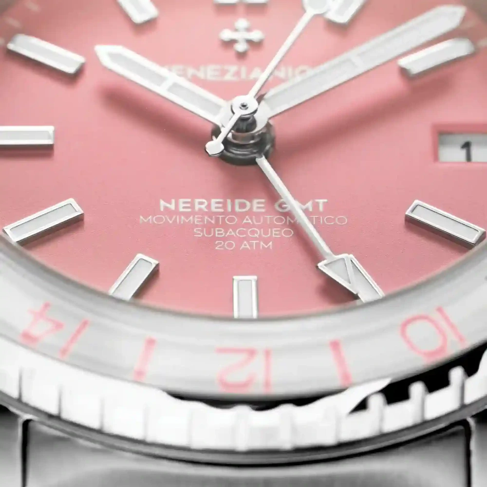 Pánske automatické hodinky VENEZIANICO NEREIDE GMT ROSA - 3521506C + krabička