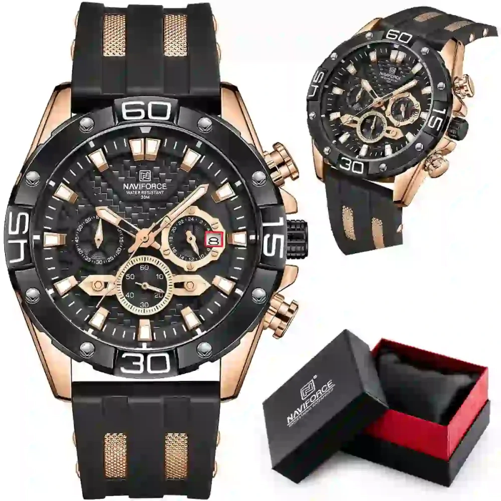 Pánske hodinky NAVIFORCE NF8019T - CHRONOGRAF (zn125d) + krabička