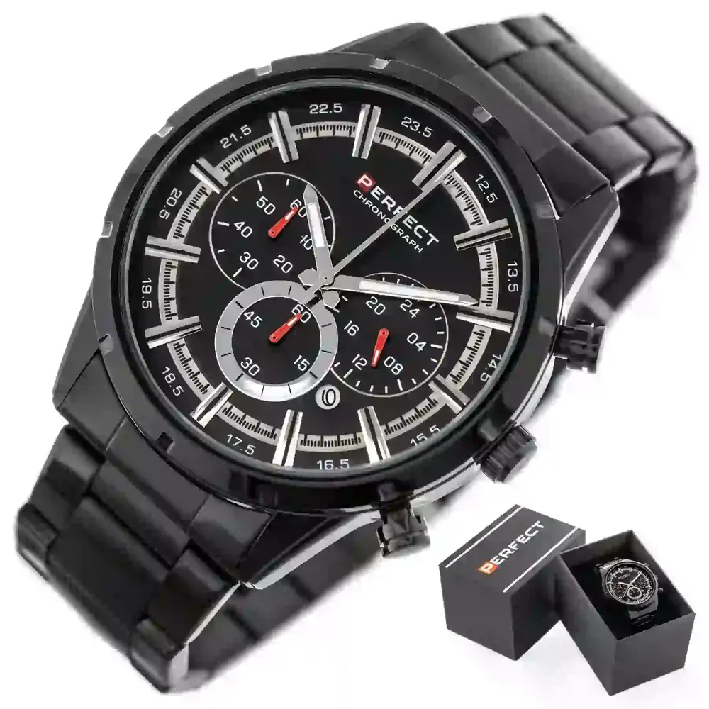Pánske hodinky PERFECT M507CH - CHRONOGRAF (zp378h) + krabička